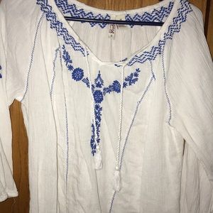 A bohemian teen cover-up, or a fun summer shirt!